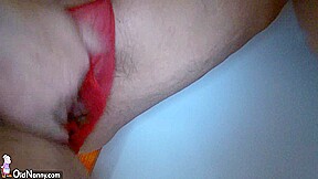Fat granny and fat mature masturbating pussy together