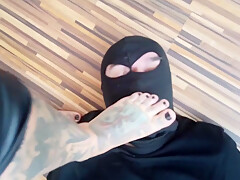 Foot Slave From The Wardrobe