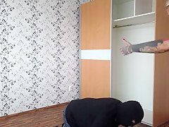 Foot Slave From The Wardrobe