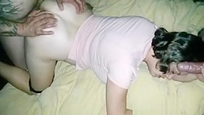 Friend Fucks Wife Creampie Her Pussy Hubby Sloppy