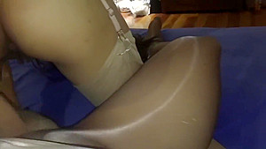 Fuckman in Leotard and gets nice handjob