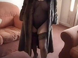 Fur coat big blowjob homemade
