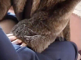 Fur coat big blowjob homemade