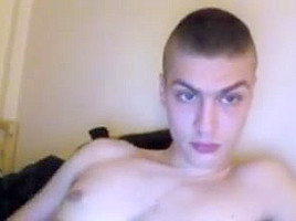 Gorgeous boy cums twice on cam big thick cock