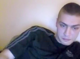 Gorgeous boy cums twice on cam big thick cock