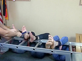 Guys Getting Their Bare Feet Tickled Extremely Ticklish Feet