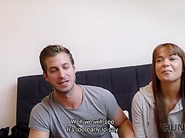 HUNT4K  Buddy nicely fucks boy's attractive girlfriend for money