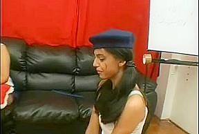 Heartless brazilian teacher punishes 2 beauties