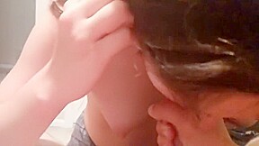 Her second blowjob ever, and made me cum 3X