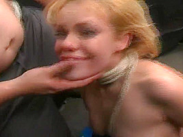 Horny Blonde Babe Gets Tied Up And Has Her Ass Fisted