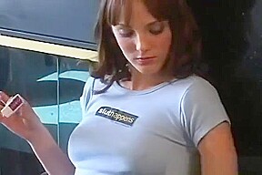 Hot Babe Playing With A Toy Whilst Having A Smoke In Daybed