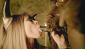 Isabela fucks a dark demon in his cave of debauchery – BANG!
