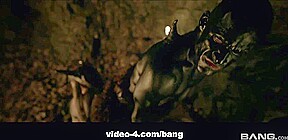 Isabela fucks a dark demon in his cave of debauchery - BANG!