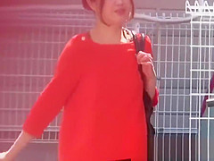 Japanese women expose pussies while peeing in public