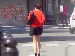 Japanese women expose pussies while peeing in public