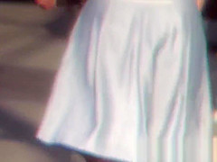 Japanese women expose pussies while peeing in public