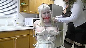 Julie captured in the kitchen