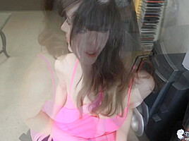 Kate Anne in Hot Pink Tits - DownblouseJerk