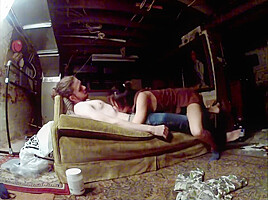 Making Love In Basement While Step mom Is