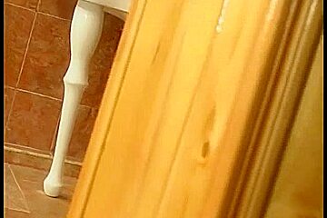 Mama caught him peeking