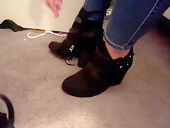 Mature Milf Footjob After A Night Out