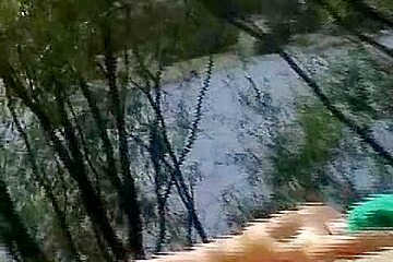 Mature lady with nice natural tits naked on beach