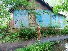 Miss4motivated - Nude Girl And Old House And Dirty Road
