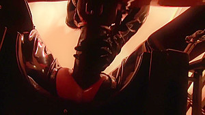 Monster Strapon For Rubber Slaves Ass