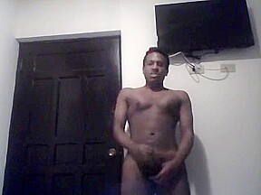 Muscle hot boy with big dick does masturbation until cum