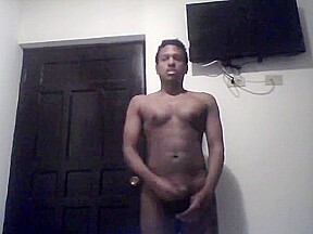 Muscle hot boy with big dick does masturbation until cum