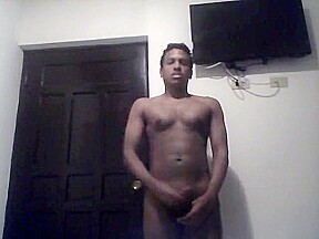 Muscle hot boy with big dick does masturbation until cum
