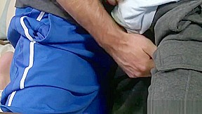 Muscular hunk eating ass