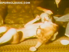 Naughty Blonde Gets Spanked In Vintage Porn Scen