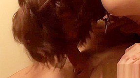 Naughty minx deepthroats a throbbing meat pole