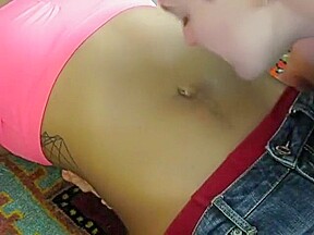 Navel licking