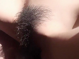 Nice looking Asian babe Chiaki got her hairy cunt drilled