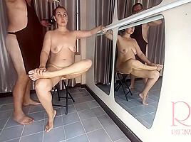 Nude Hairdresser Barbershop  I Touch My Pussy  Masturbate  1