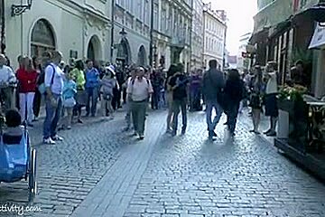 Nude Hottie Eileen Has Enjoyment On Public Streets