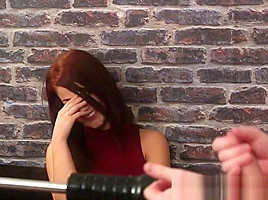 Redhead Babe Watches Jerk