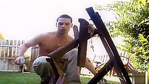 Riding on a huge male rod