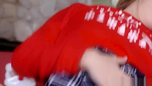 Riley immediately sucks her stepbros cock