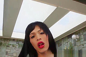 Sensual tranny got her bubble butt drilled by monster cock