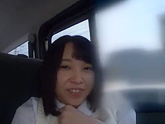 Sexy Asian babe, Miu Mizuno enjoys car sex