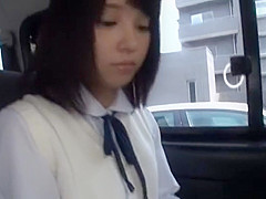 Sexy Asian babe, Miu Mizuno enjoys car sex
