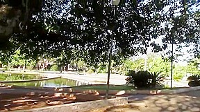 Sexy exhibitionist Nicole uncovers herself in daylight