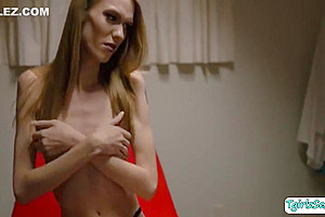 Skinny And Smalltits Tranny Gets Fucked In The Clinic With Crystal Thayer