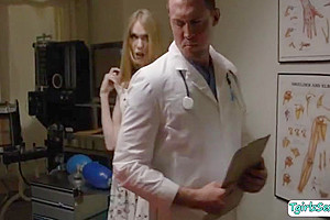 Skinny And Smalltits Tranny Gets Fucked In The Clinic With Crystal Thayer
