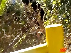 Skirt sharked babe hid in the bushes after the shark attack