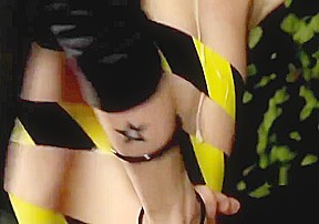 Slave boy tied up and jerked off several times