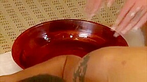 Slim Beauty Gives Amazing Nuru Massage To Very Tall Man